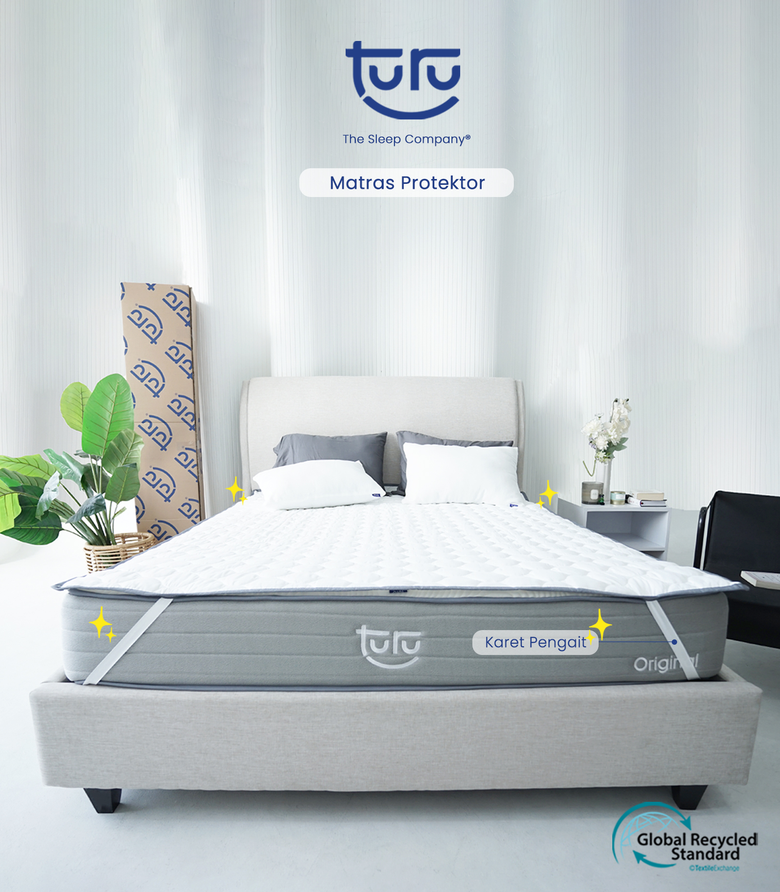 Mattress Matras Protector - Pelindung Kasur Premium Dari TURU